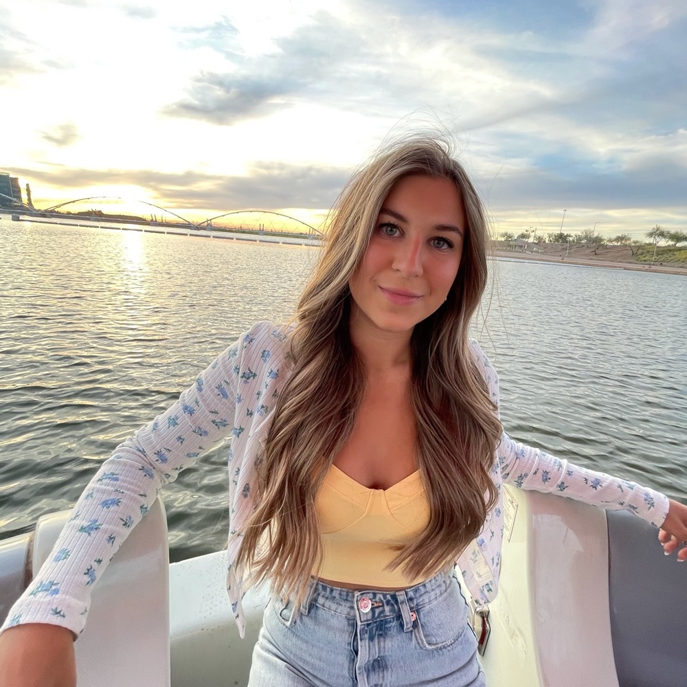Yellow crop top